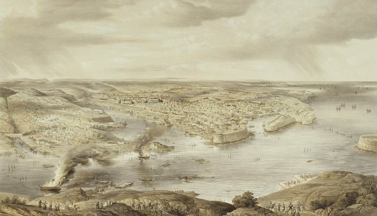 The Blood Stained Ruins of Sebastopol, September 10th 1855, Engraved by Day and Son, Published 1857 by Nathaniel Whittock
