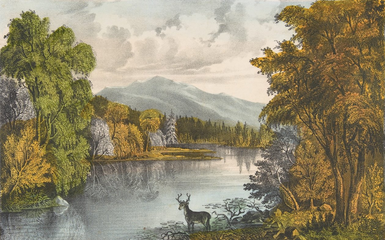 Moosehead Lake, Maine by Currier and Ives