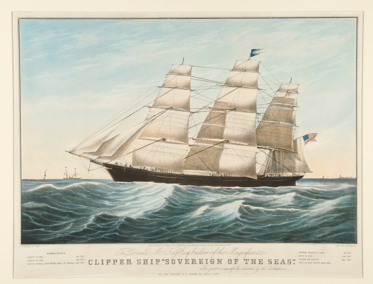 Clipper Ship by Nathaniel Currier