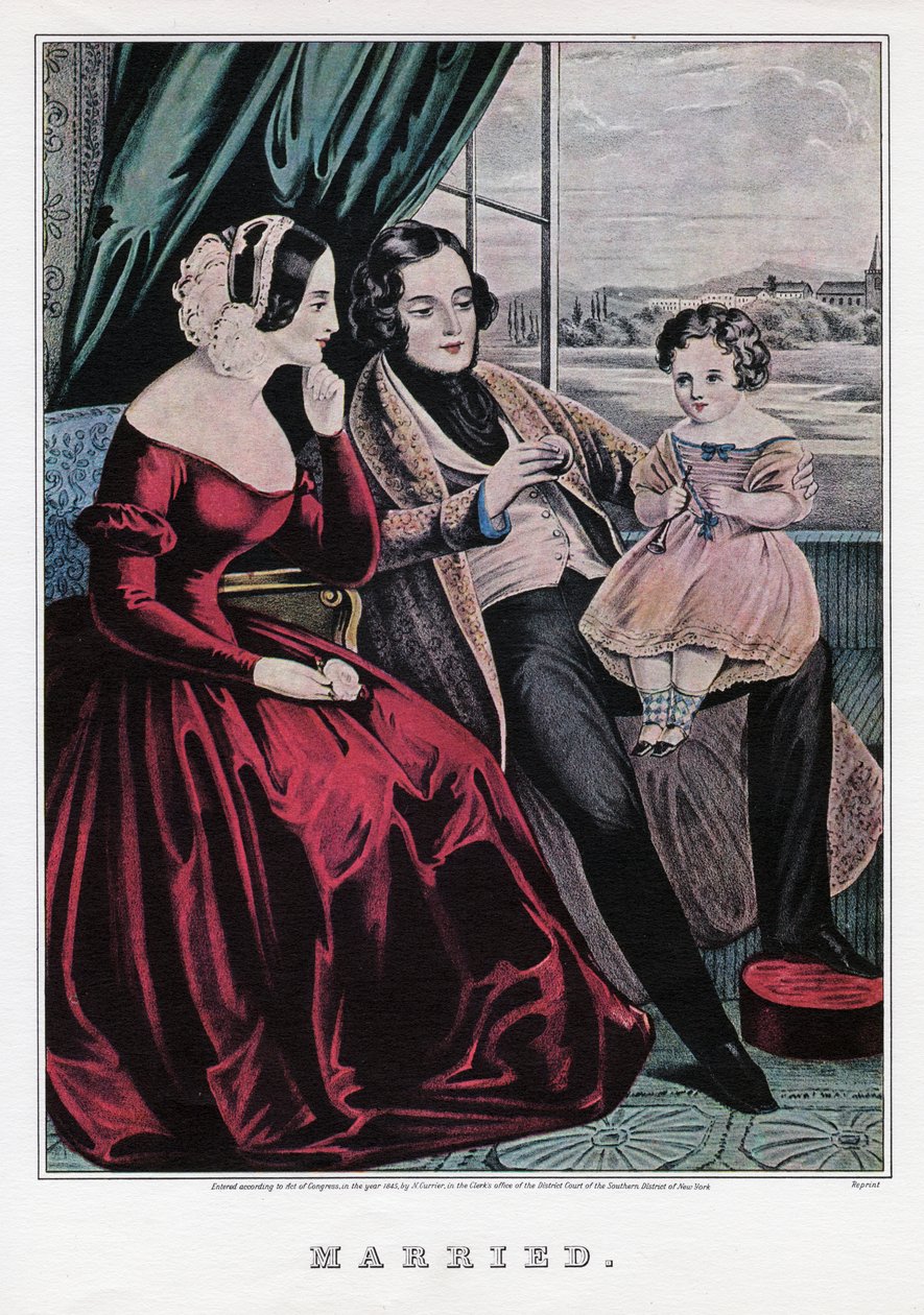 Married, 1845 by Nathaniel Currier