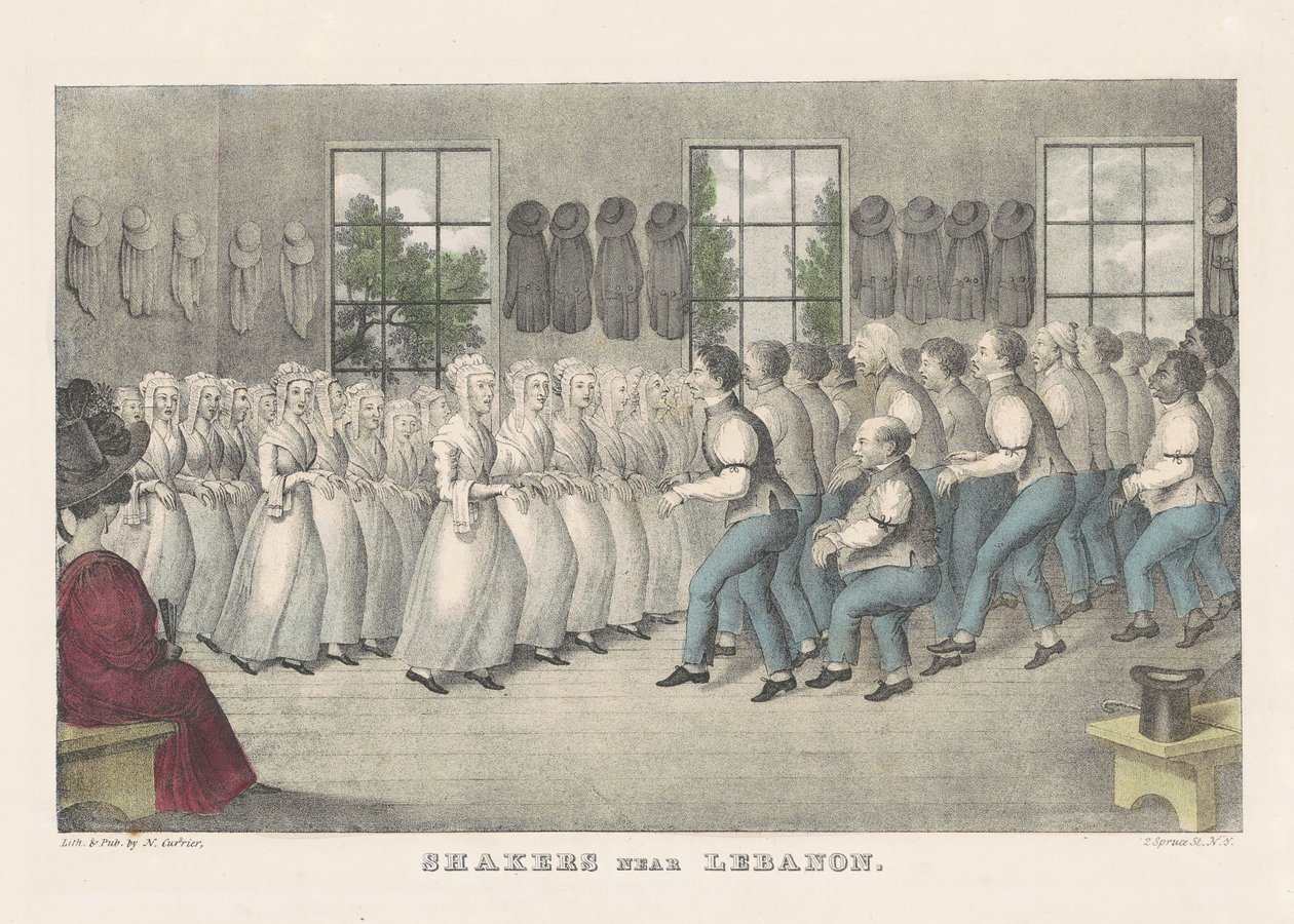 Shakers Near Lebanon by Nathaniel Currier