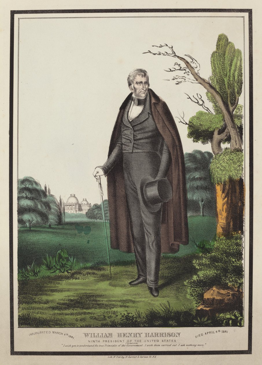William Henry Harrison: Ninth President of the United States by Nathaniel Currier