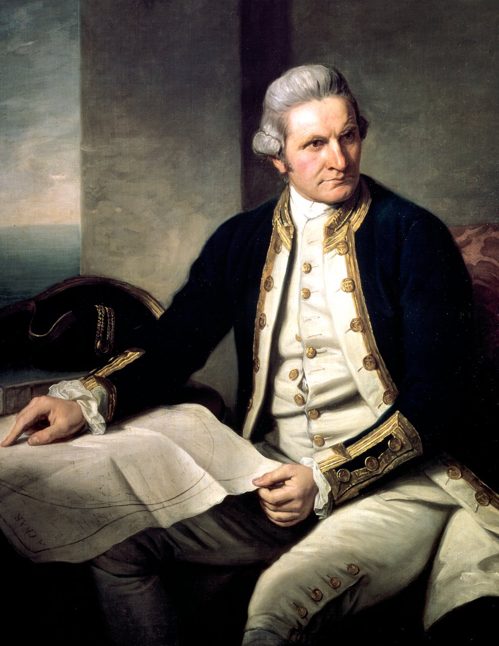 James Cook, English explorer, navigator and hydrographer, 1775-1776 by Nathaniel Dance Holland
