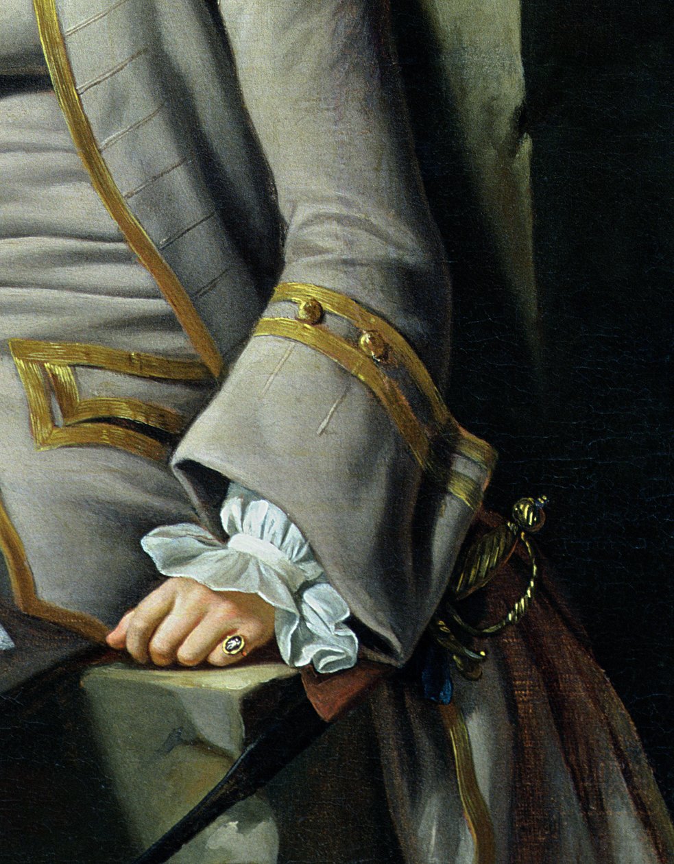 James Grant of Grant, John Mytton, the Honorable Thomas Robinson and Thomas Wynne (detail) by Nathaniel Dance Holland