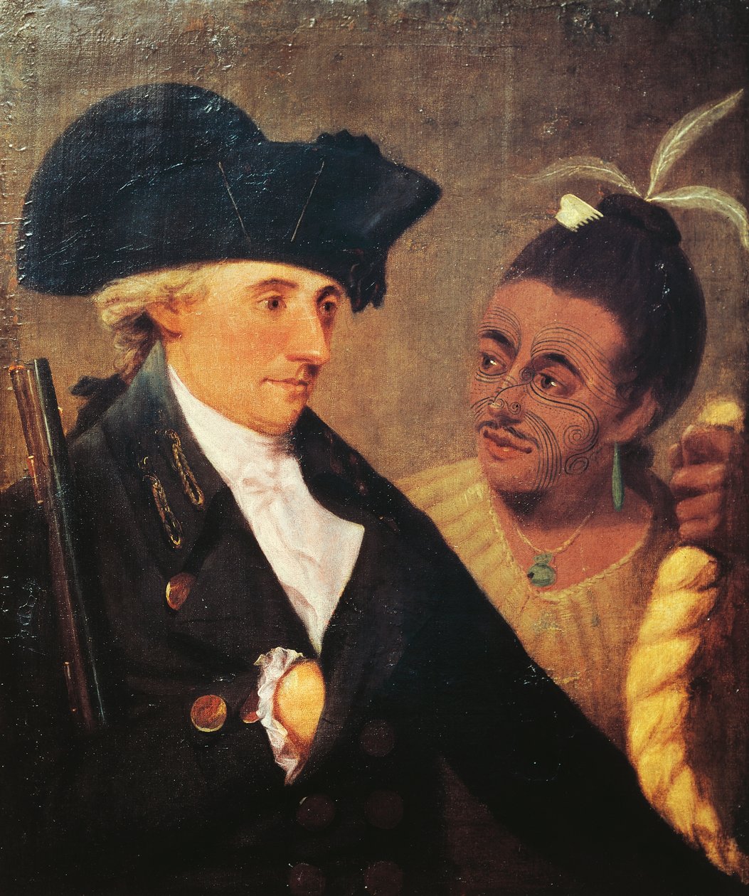 Portrait of Captain Charles Clerke, English captain and traveling companion of James Cook, painting by Nathaniel Dance-Holland by Nathaniel Dance Holland