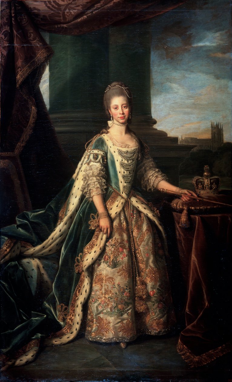 Portrait of Charlotte of Mecklenburg-Strelitz, Wife of King George III of England by Nathaniel Dance Holland