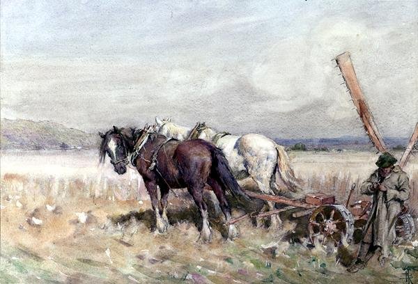 Harvesting by Nathaniel Hughes John Baird