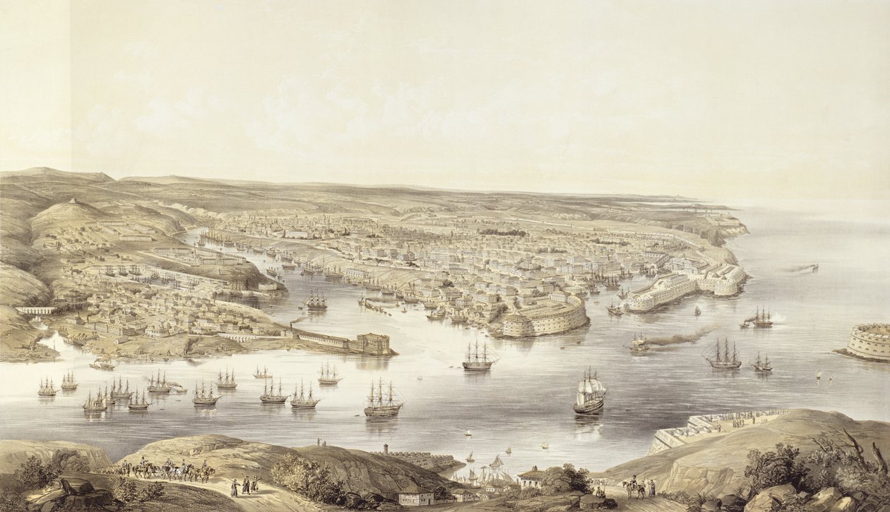 Sebastopol in All Its Glory, 1848, engraved by Day and Son, published 1857 by Nathaniel Whittock
