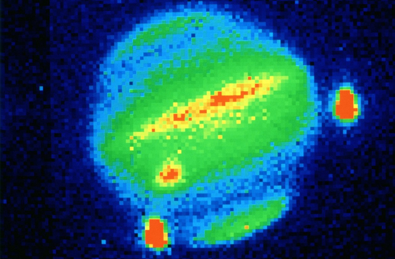 Comet Shoemaker-Levy, 1994. Impact with Jupiter 20 July 1994. Viewed from Cape Town, South Africa by National Aeronautics and Space Administration National Aeronautics and Space Administration
