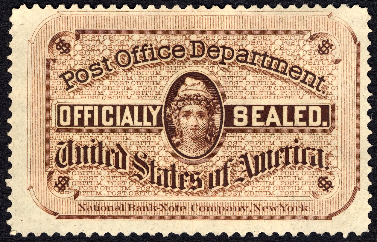 Post Office Seal, 1877 by National Bank Note Company