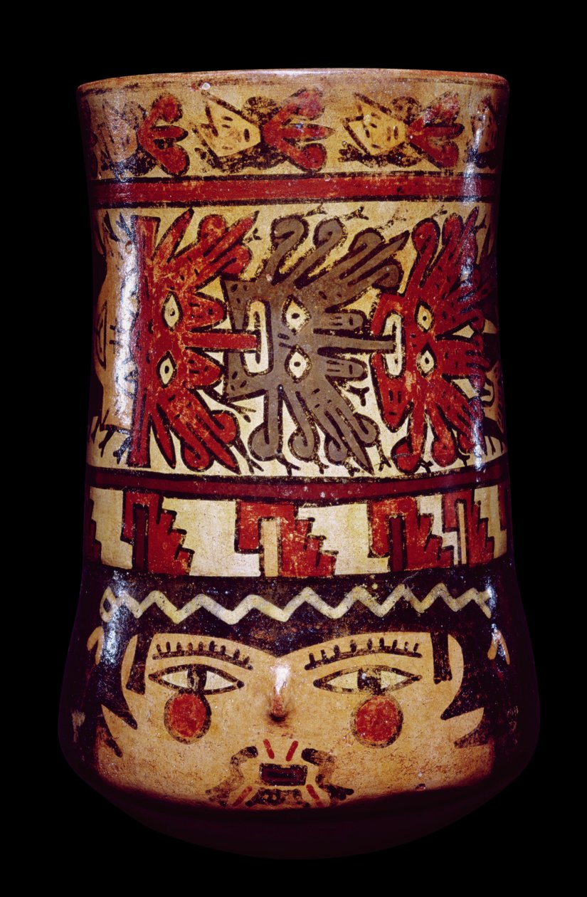 Cylindrical jar, Late Nazca style by Nazca Culture