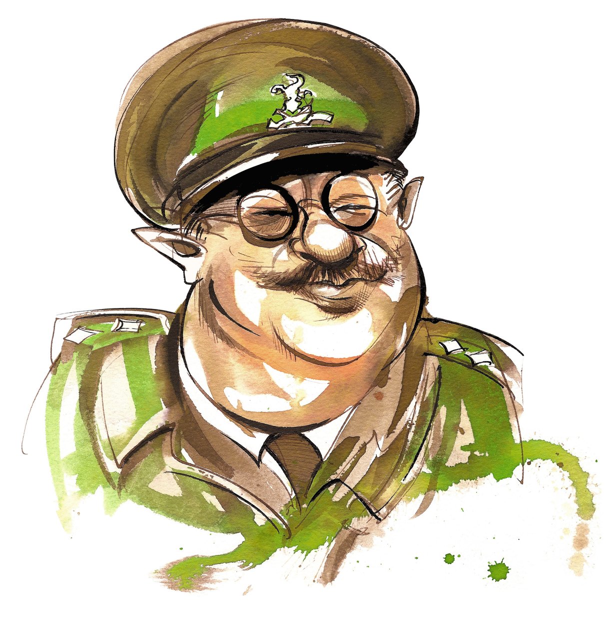 Arthur Lowe as Captain George Mainwaring in Dad