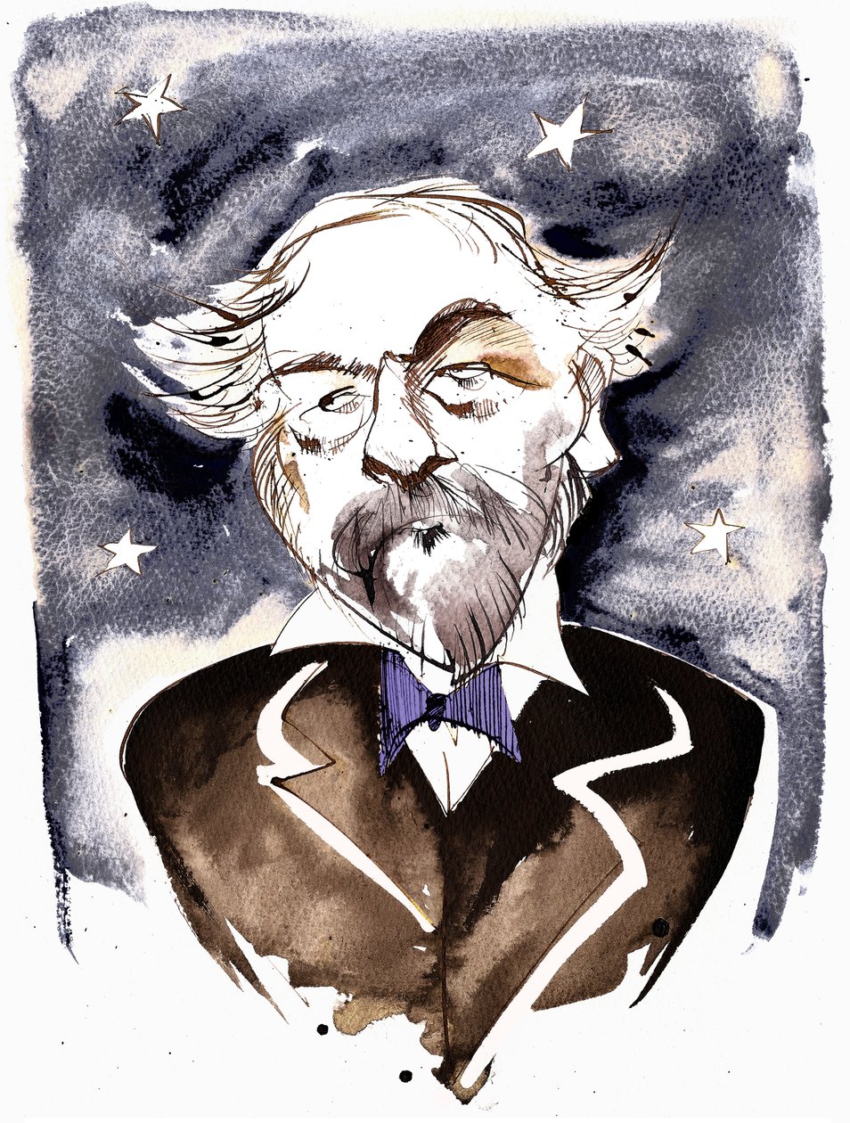 Emmanuel Chabrier, French composer and pianist; caricature by Neale Osborne