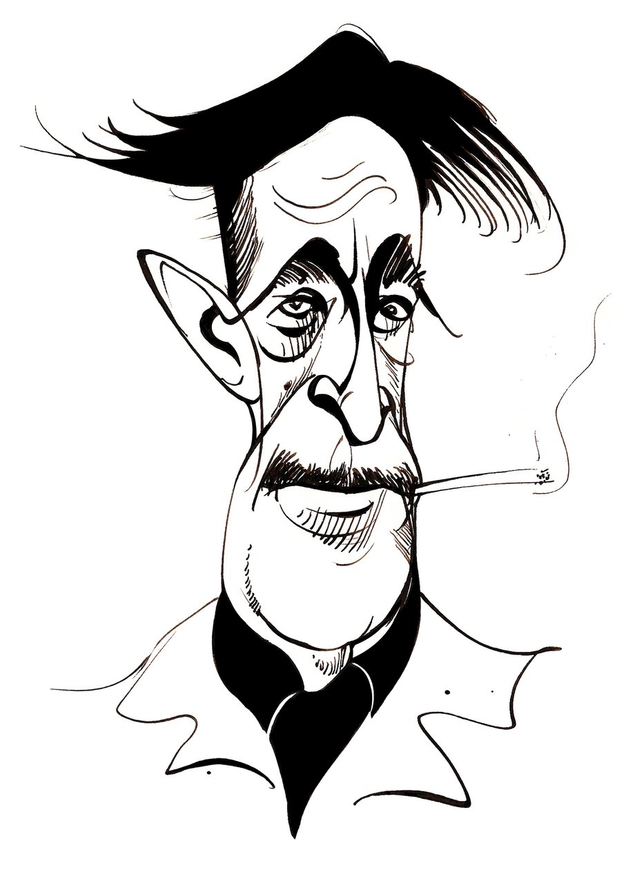 George Orwell - caricature by Neale Osborne