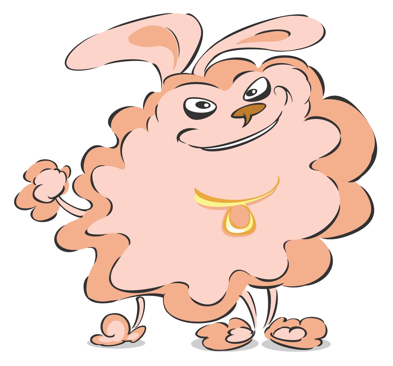 Pompom Poodle (caricature) by Neale Osborne