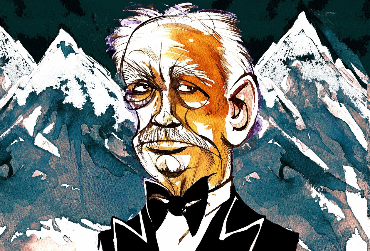 Richard Strauss - colour caricature by Neale Osborne
