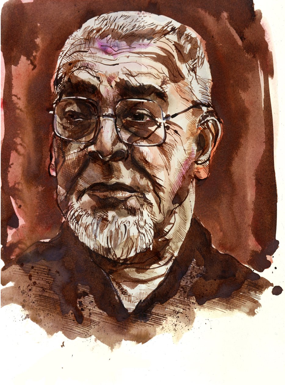 Russell Hoban - portrait of the American author by Neale Osborne