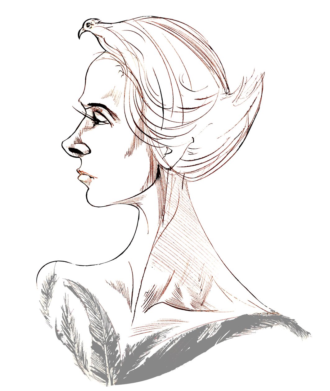 Tippi Hedren - caricature of American actress, born 1935 by Neale Osborne