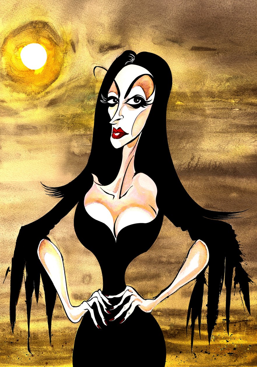 Vampira from the movie Ed Wood by Neale Osborne