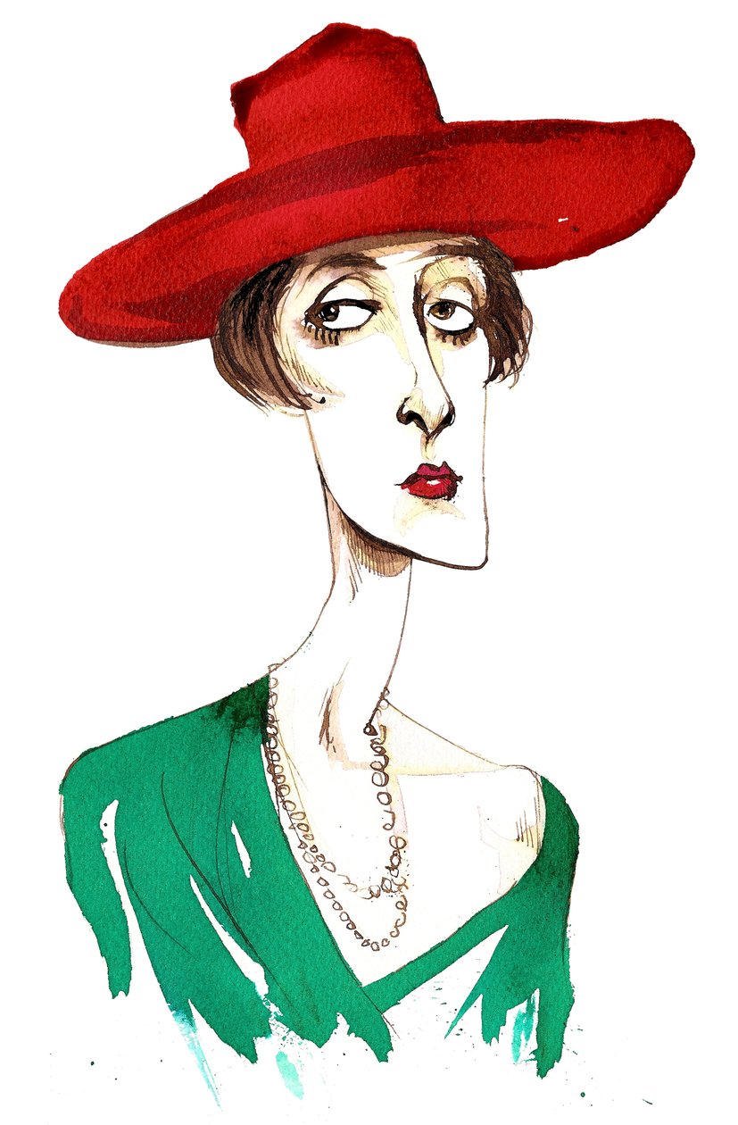 Victoria Mary Vita Sackville-West English poet and novelist; caricature by Neale Osborne