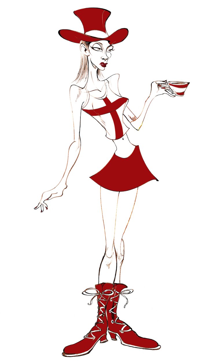 Woman in Mad Hatter