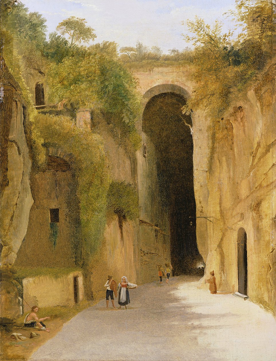The Crypta Napoletana, beneath the Posillipo hill, Naples by Neapolitan School