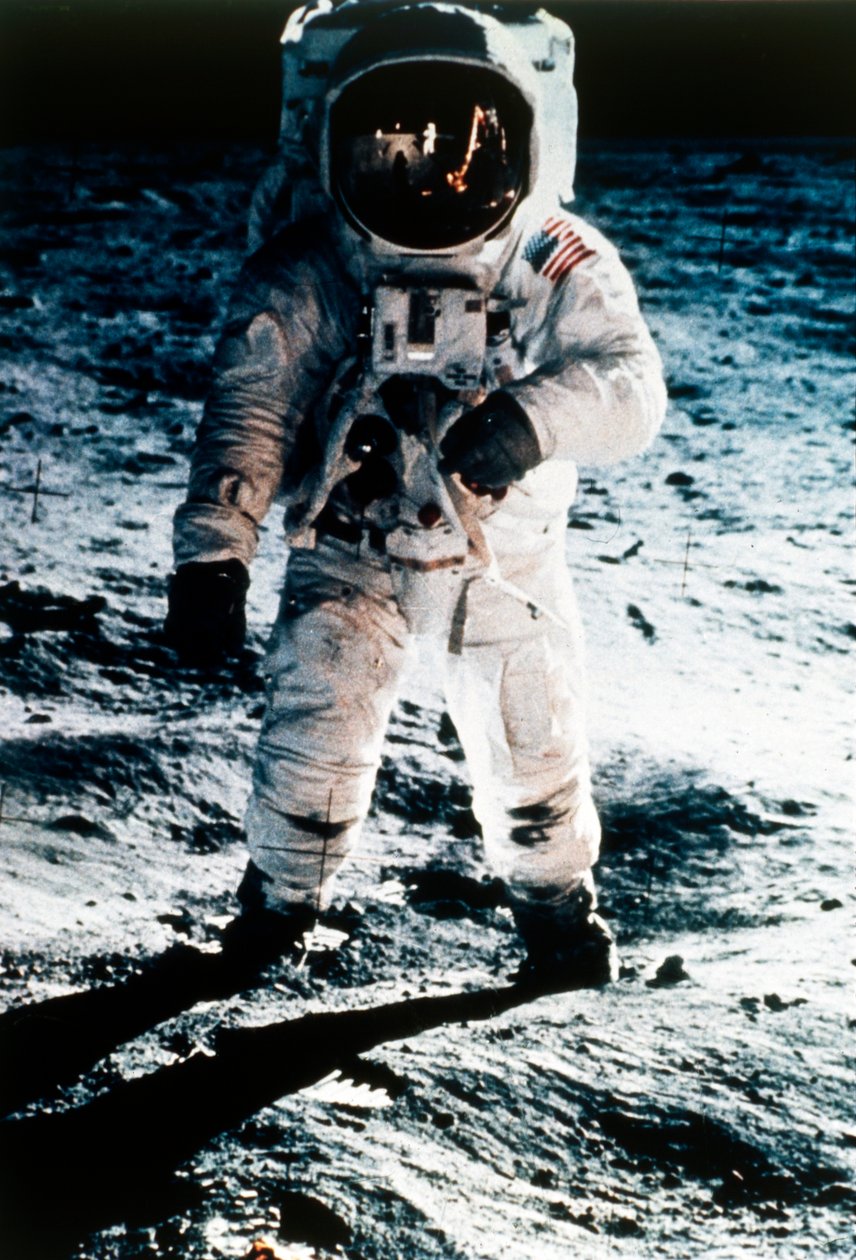 Buzz Aldrin on the Moon, Apollo 11 Mission, July 1969 by Neil Armstrong