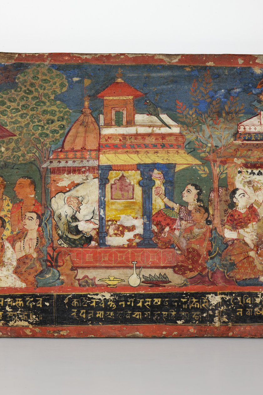 Detail (Buddhist manuscript cover) by Nepalese School