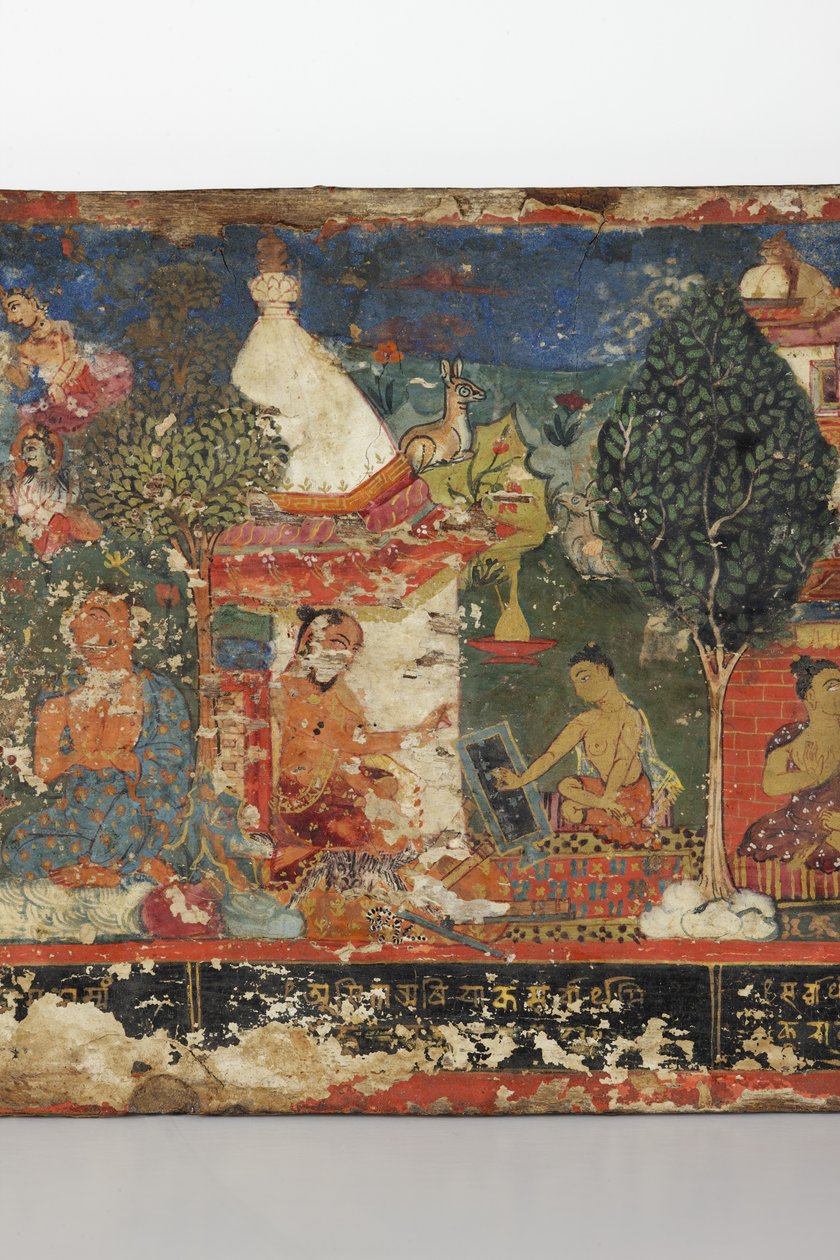 Detail (Buddhist manuscript cover) by Nepalese School