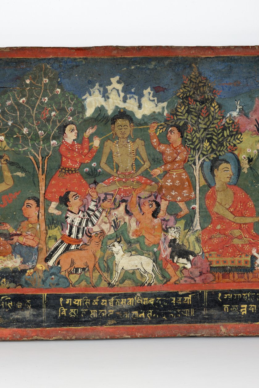 Detail (Buddhist manuscript cover) by Nepalese School