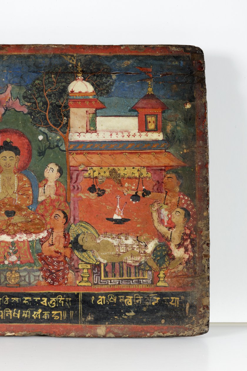 Detail (Buddhist manuscript cover) by Nepalese School