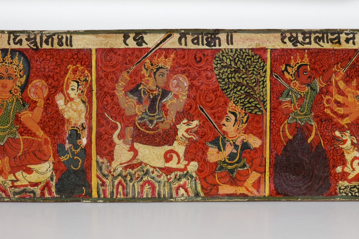 Detail (Devimahatmya manuscript cover) by Nepalese School