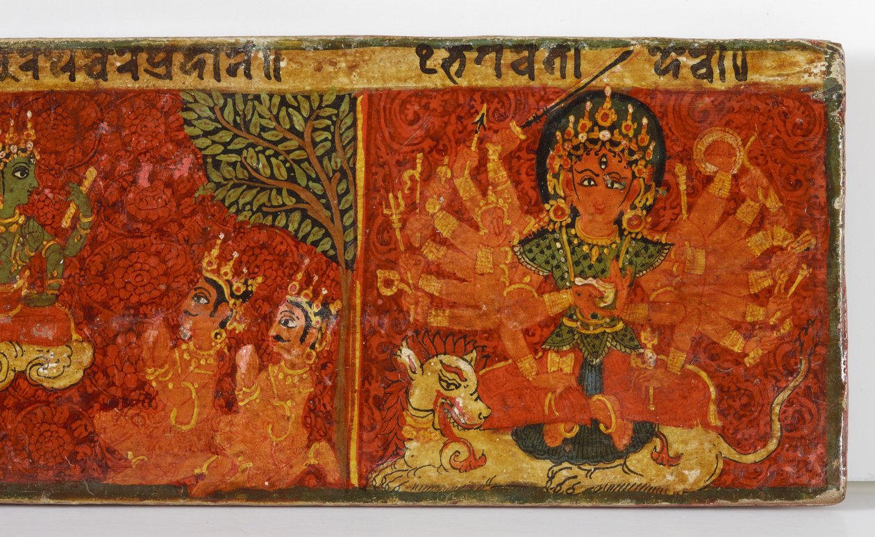 Detail (Devimahatmya manuscript cover) by Nepalese School