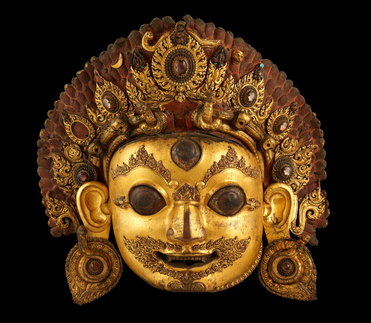 Head of Bhairava by Nepalese School