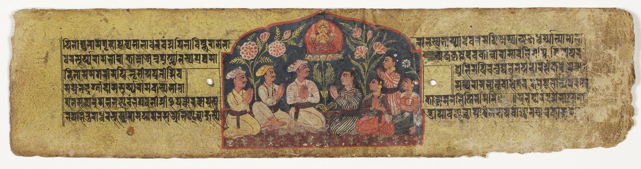 Worship of Manjusri by Nepalese School