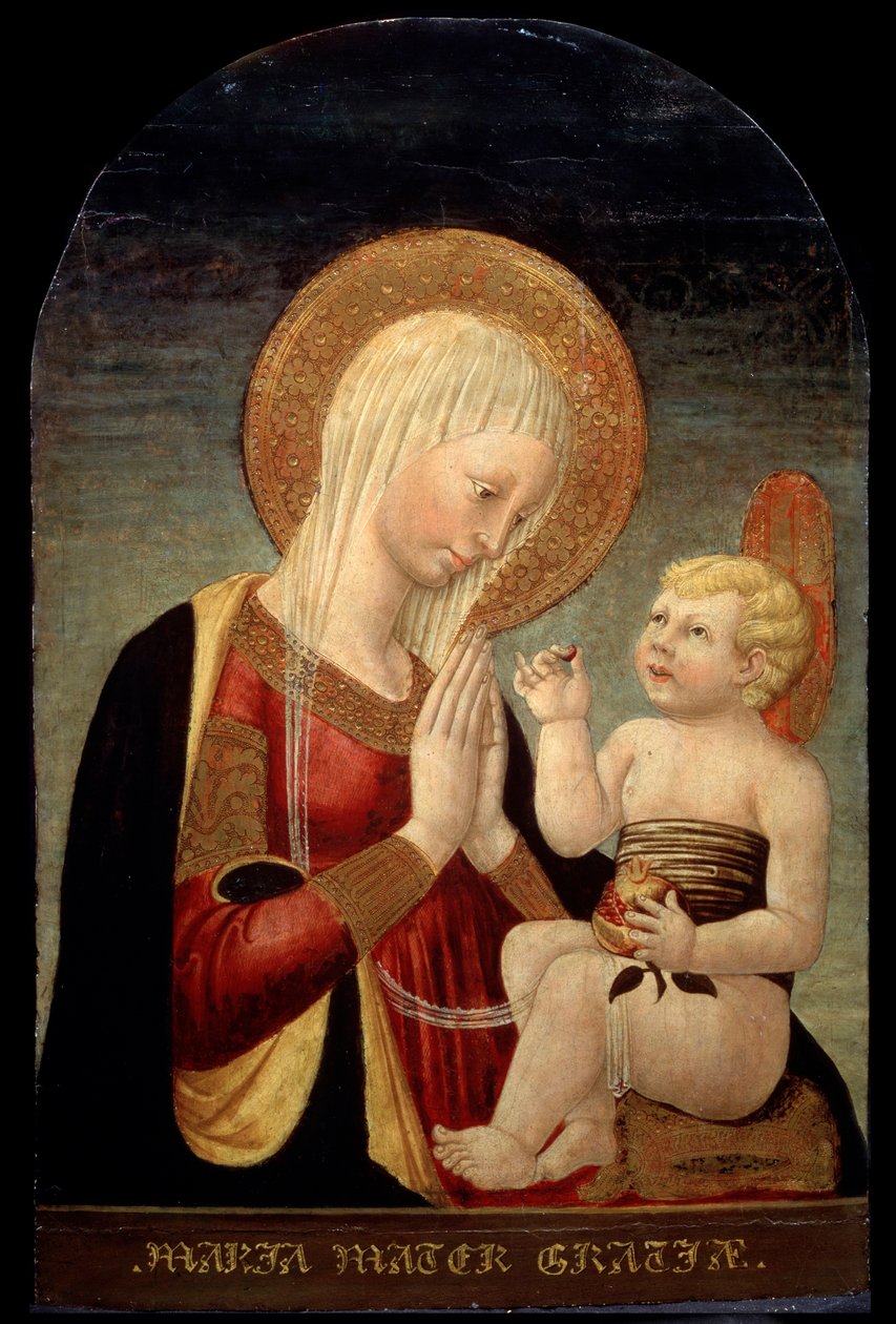 Madonna and Child with Pomegranate by Neri di Bicci