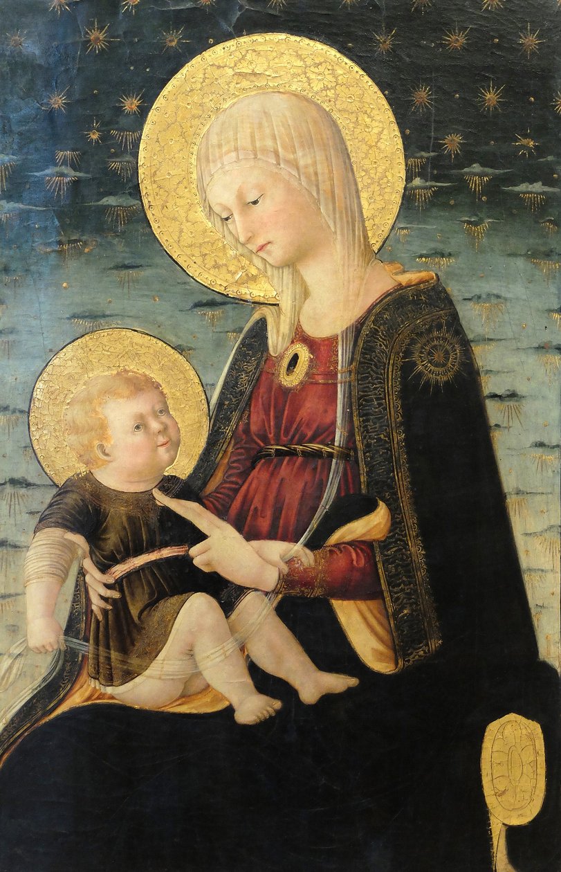 The Virgin and Child (Detail) by Neri di Bicci