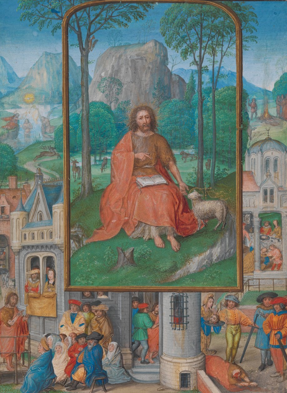 Manuscript Illumination with Scenes from the Life of Saint John the Baptist, c.1515 by Netherlandish School