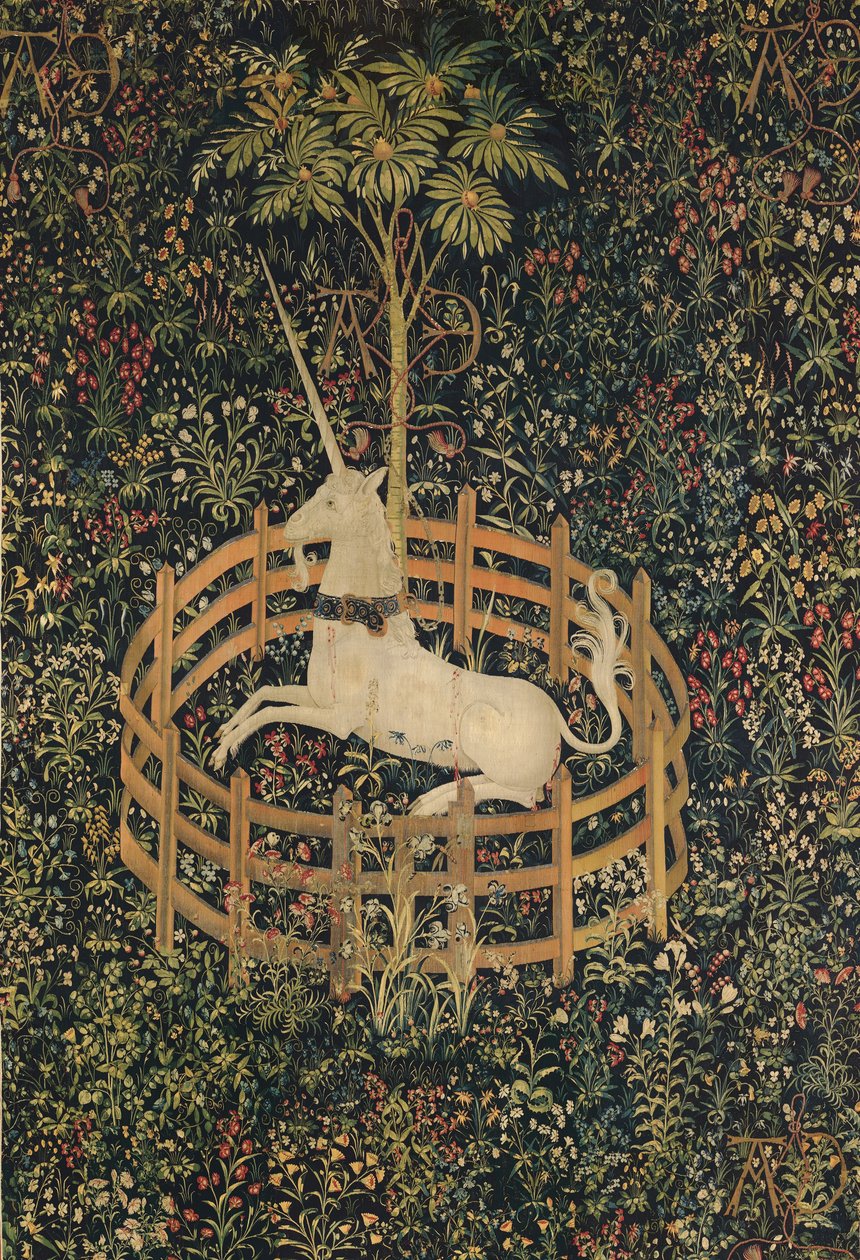 The Unicorn in Captivity by Netherlandish School