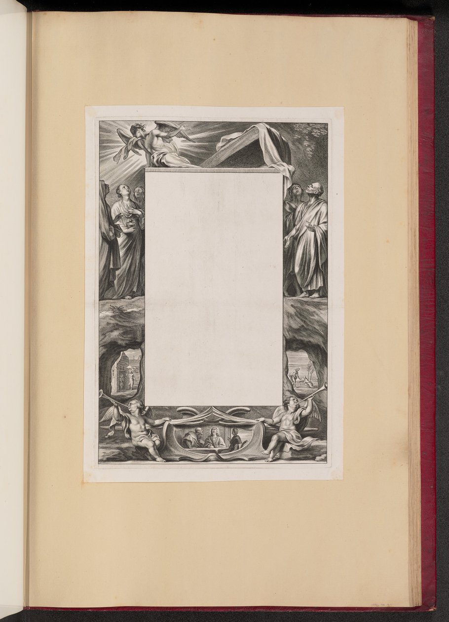 Border Illustration with Saints and Scenes from the Life of Christ by Netherlandish 17th Century