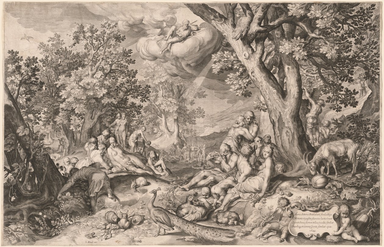 The Golden Age by Netherlandish 17th Century after Nicolaes de Bruyn after Abraham Bloemaert