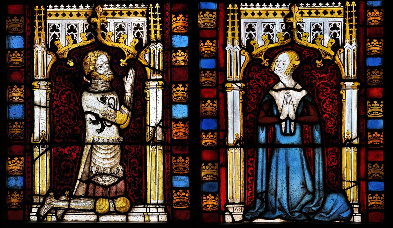 A lord and his wife, mid-14th century by Netherlandish Master
