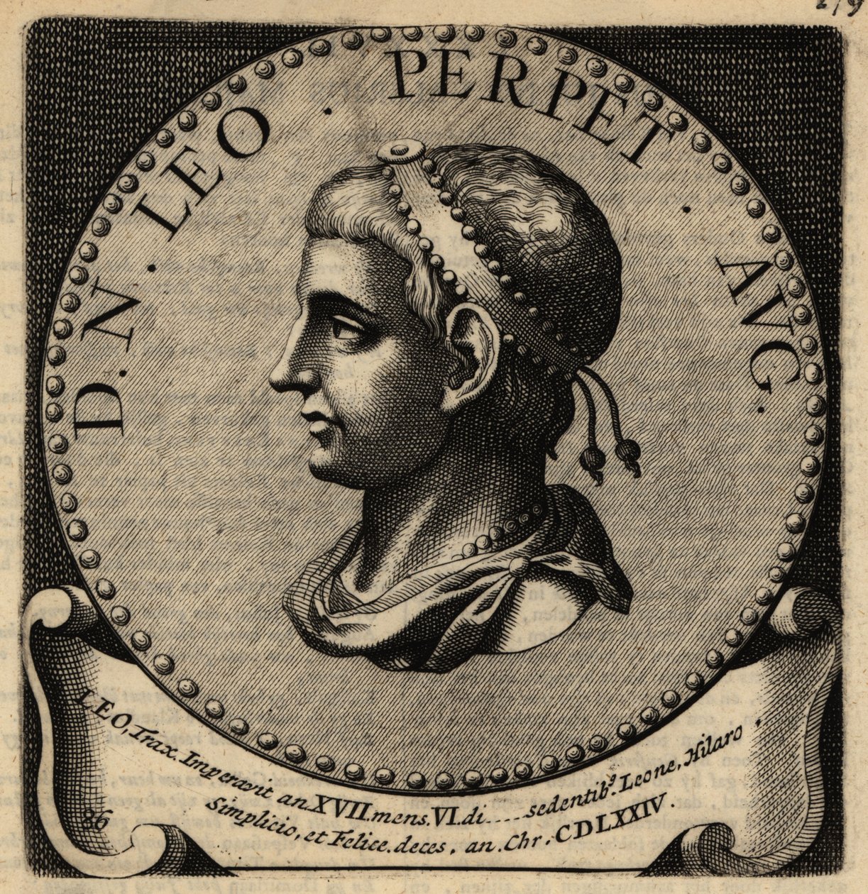 Portrait of Roman Emperor Leo I by Netherlandish School