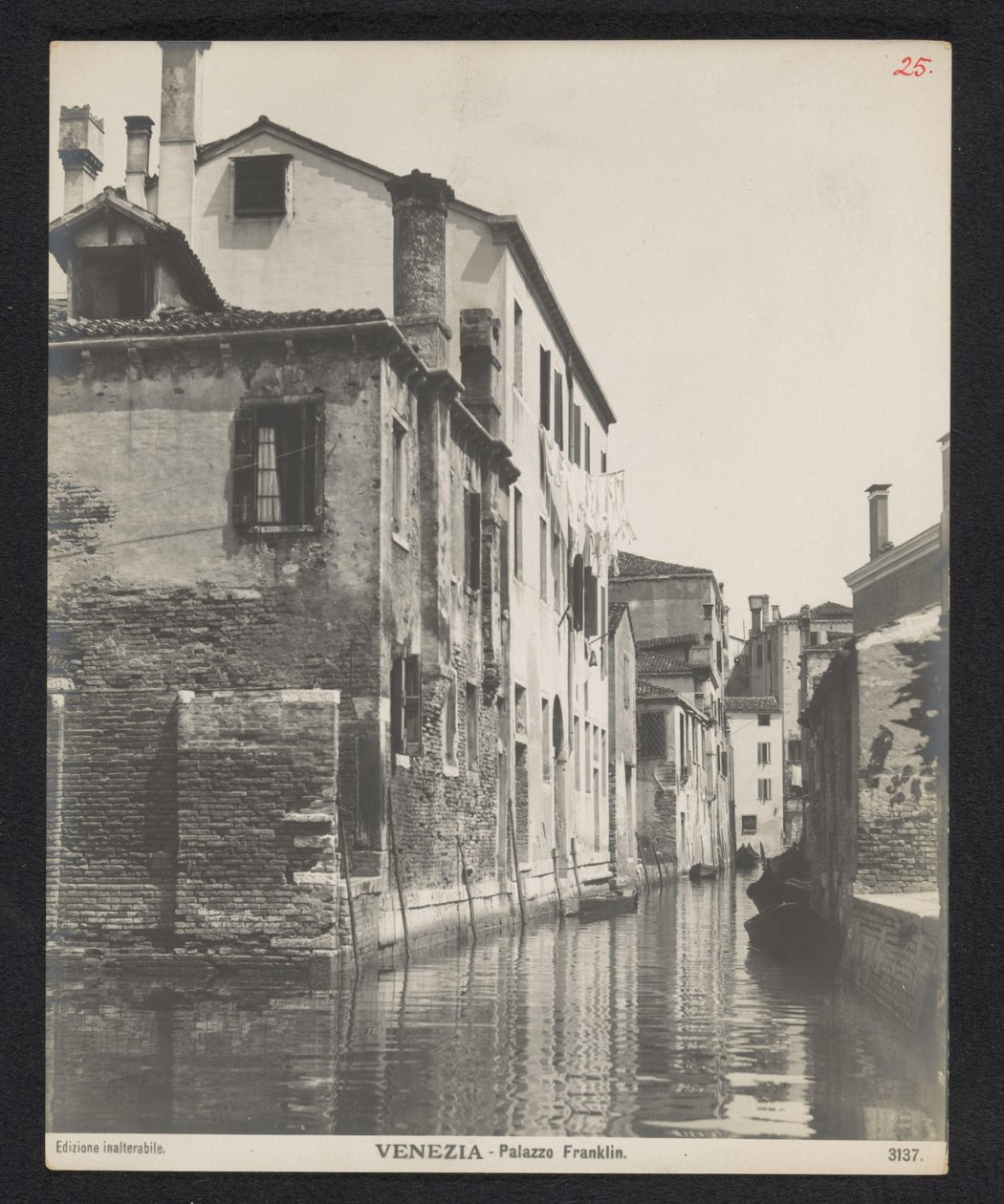 Canal in Venice by Neue Photographische Gesellschaft