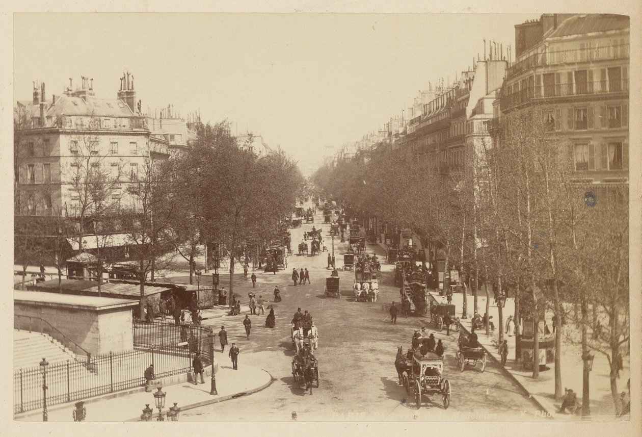 Paris, Boulevard de la Madeleine by Neurdein freres