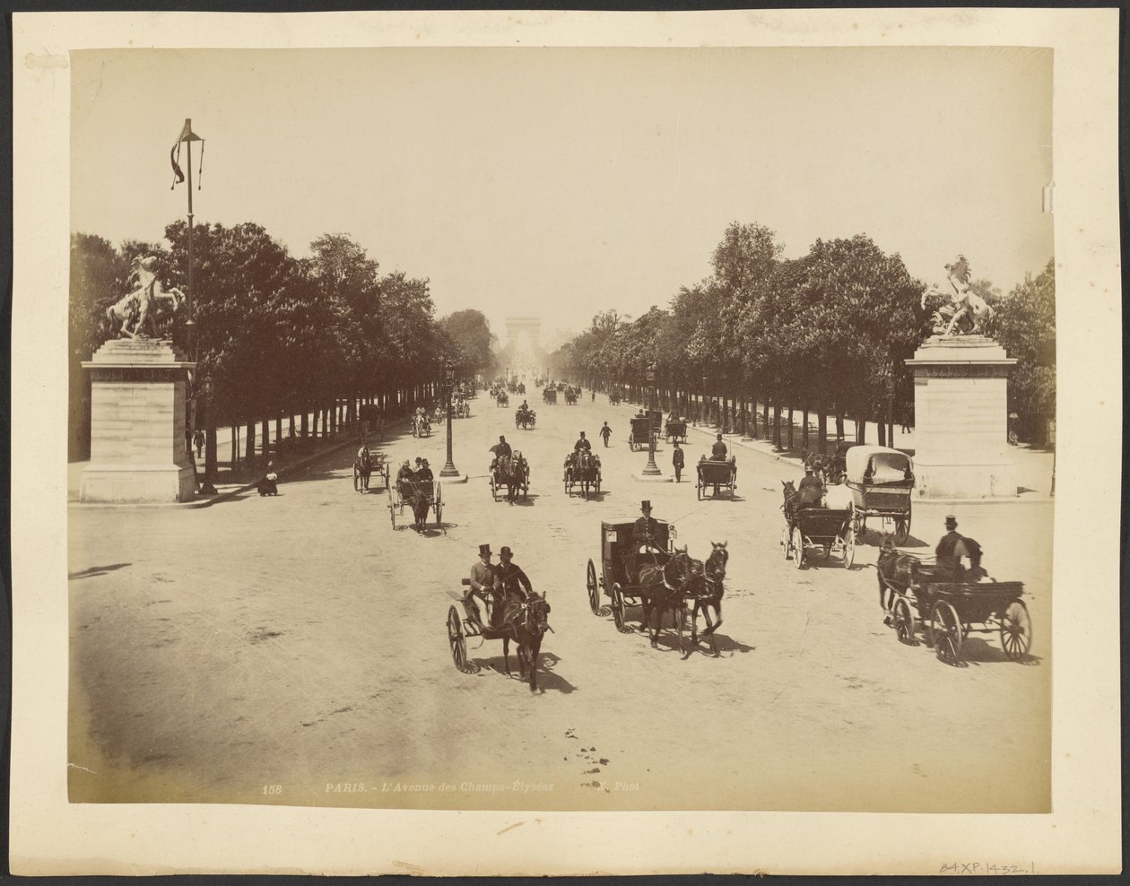 Paris: The Avenue of the Champs-Elysées by Neurdein freres