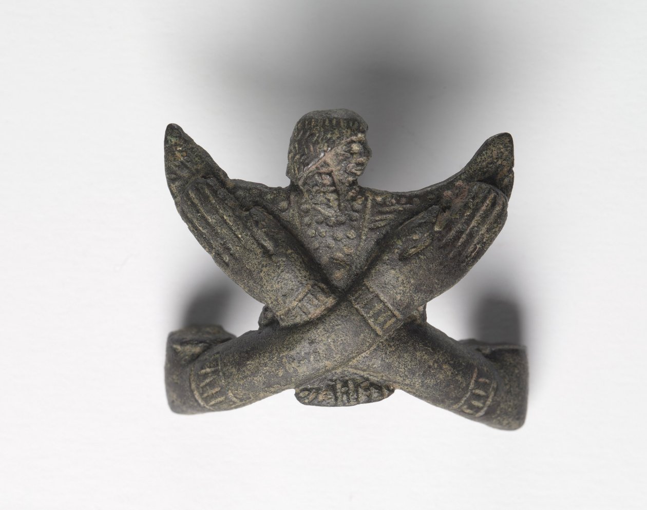 Bronze Mount from a Shawabty Bundle: Crossed Arms, Late 18th to Early 19th Dynasty, c.1336-1256 BC by New Kingdom Egyptian