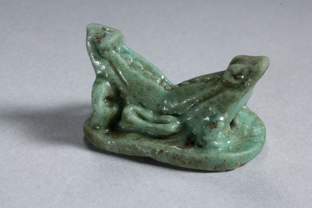 Scaraboid of Two Conjoined Frogs, 18th-19th Dynasty, 1540-1186 BC by New Kingdom Egyptian