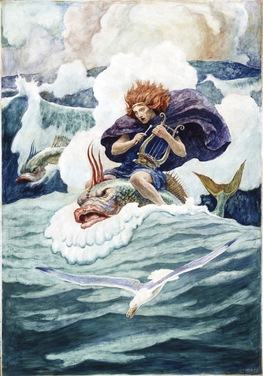 Arion and the Dolphin by Newell Convers Wyeth