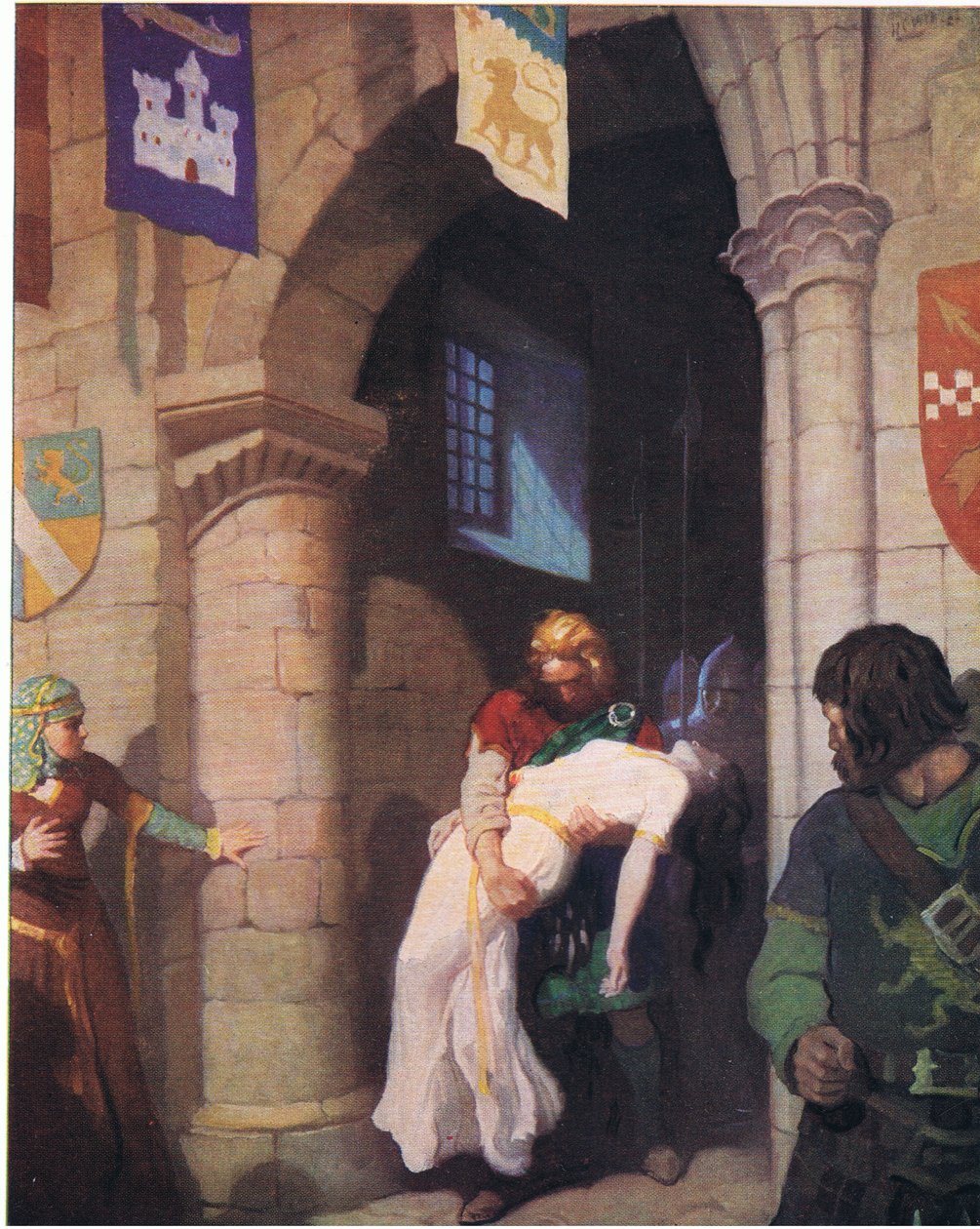 The wounded Helen, from The Scottish Chiefs published by Charles Scribner